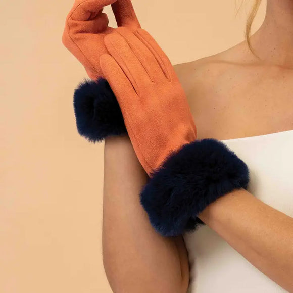 Powder UK Faux Suede Gloves - 5 Styles Available