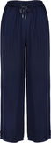 M made in Italy Navy Silk Pant