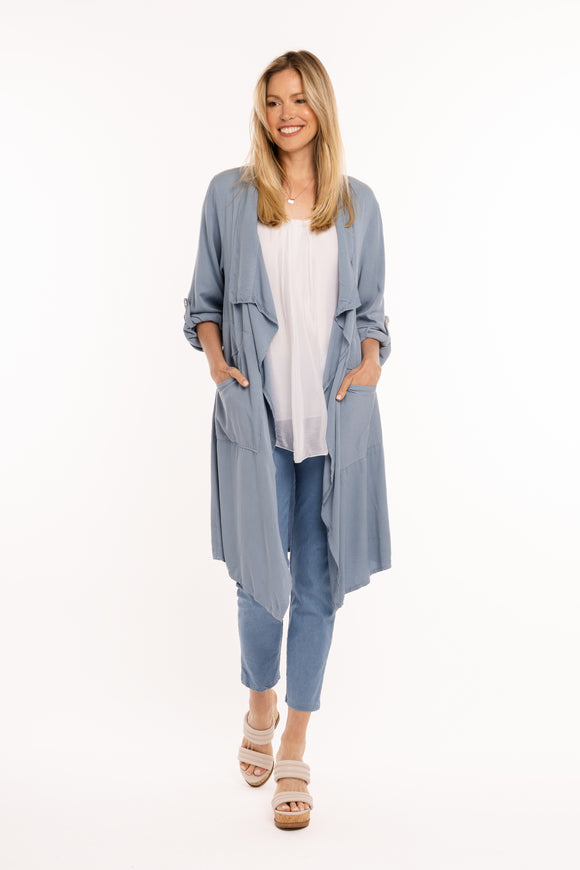 M made in Italy Waterfall Cardigan - 2 Colour Options