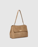 Louenhide Arden Suede Shoulder Bag in Honey
