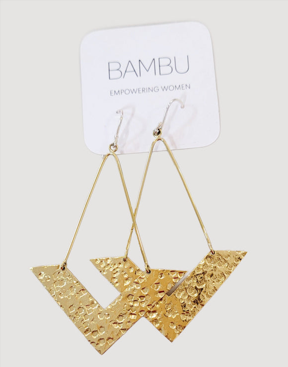 Bambu Large Pave Earrings