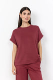 soyaconcept Banu 245 Top in Oxblood Red