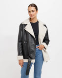 Brunette The Label Vegan Leather Jacket