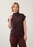 FDJ Ottoman Cap Sleeve Sweater