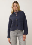 FDJ Collarless Knit Jacket