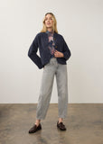 FDJ Collarless Knit Jacket