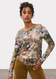 FDJ Patterned Lightweight Top