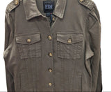 FDJ Vintage Crop Jacket in Olive