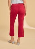 FDJ Bootcut Crop in Red