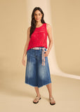 FDJ High Low Crop Jean