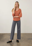 FDJ 3/4 Sleeve V-Neck Top
