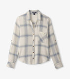 Hatley Lila Plaid Top