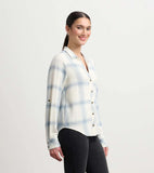 Hatley Lila Plaid Top