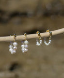 Isla Rae Jewelry Ariel Pearl Hoops