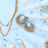 Isla Rae Two Tone Hoops