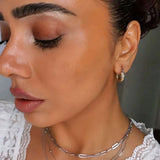 Isla Rae Two Tone Hoops