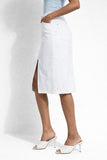 Lois Alicia Skirt in White Denim