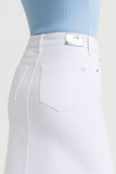 Lois Alicia Skirt in White Denim