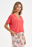 M made in Italy Knit Top in Sunset