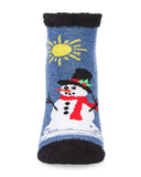 MeMoi Low Cut Non Skid Socks - Snowman Problems