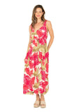 M Made in Italy Dress- Tropical Palms
