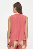 M made in Italy Terracotta Pleated Top