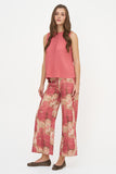 M made in Italy Terracotta Pleated Top