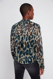 Renuar Leopard Print Blouse