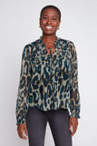 Renuar Leopard Print Blouse
