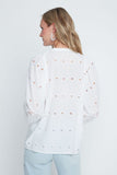 Renuar White Embroidered Blouse