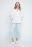 Renuar White Embroidered Blouse