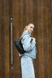 Risa Rhea Hand Woven Shoulder Bag - Black