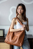 Risa Knot Leather Tote Bag - 2 colour options