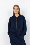 soyaconcept Banu 293 Zip Up Cardi in Navy