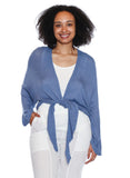 Sorella White Cardi w/ Front Tie