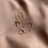 Motte;Jewelry Sparkle Triangle Earrings