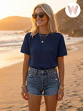 Weslynn Aria Tee in Navy