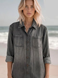Weslynn Ash Denim Button Up Dress