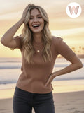 Weslynn Giselle Top in Mocha
