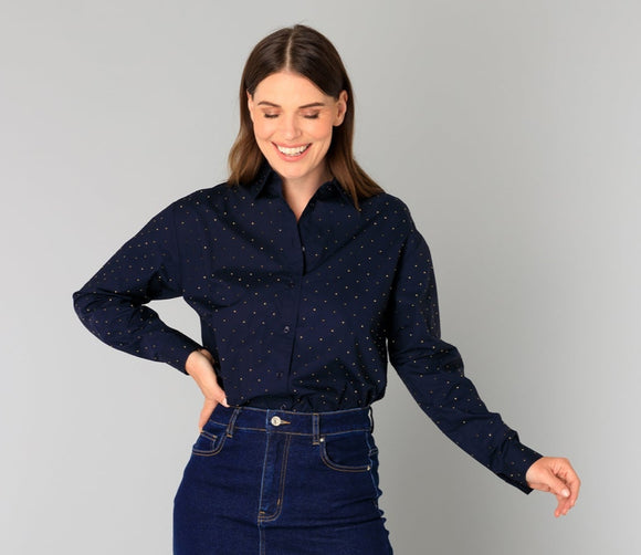 Yest Blythe Rhinestone Blouse