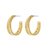 Bambu Woven Plaited C Hoop