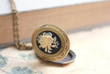 A Pocket of Posies Cameo Locket Necklace