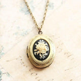 A Pocket of Posies Cameo Locket Necklace