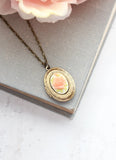 A Pocket of Posies Cameo Photo Locket Necklace