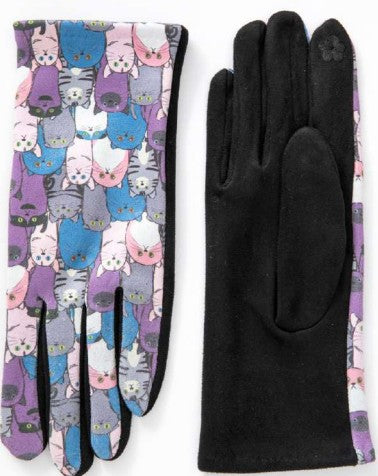 Cat Print Gloves