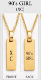 J+J Designs 90s Girl Necklace - Gold or Silver