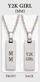 J+J Designs Y2K Girl Necklace - Gold or Silver