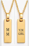 J+J Designs Y2K Girl Necklace - Gold or Silver