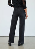 FDJ Christina Wide Leg Jean in Blackwash