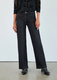 FDJ Christina Wide Leg Jean in Blackwash